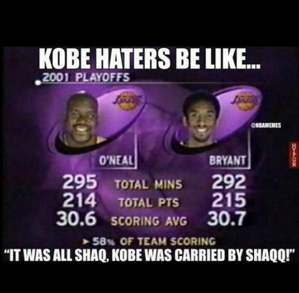 Shaq rips fan over NBA Finals stats, Kobe Bryant tweet