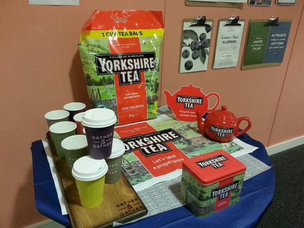 bingleyroad's tweet photo. @YorkshireTea @Gatherandgather @Harrogate_Owl A proper brew arriving at Hallmark Cards Bingley Road tomorrow #Proud http://t.co/re16KHPGBI