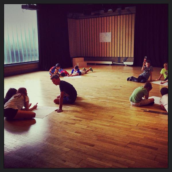 Our young theatre makers casually plotting to take over the world. #theatresummerschool