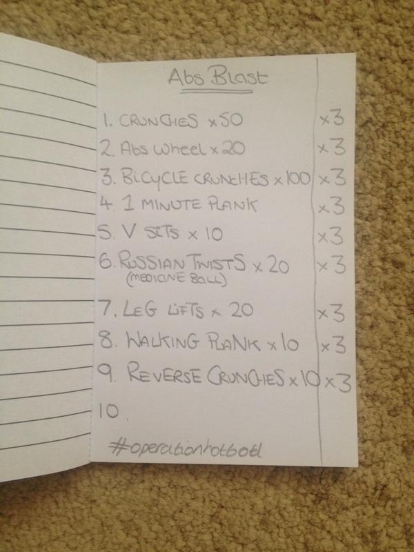cheekymissclo's tweet image. Day 2 of #operationhotbod began with my #absblast routine. Any suggestions for No.10? #abs #fitness #workout #Advice