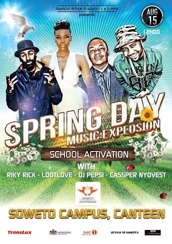 MotifRecords's tweet image. Catch @rikyrickworld this friday at UJ Soweto from 12pm-2pm for the #SpringDayMusicExplosion 
#Nafukwa