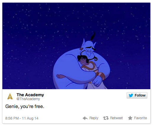 .<a href="/TheAcademy/">The Academy</a> Tweet In Memory Of Robin Williams Is Really A Tearjerker buzzfeed.com/krystieyandoli…