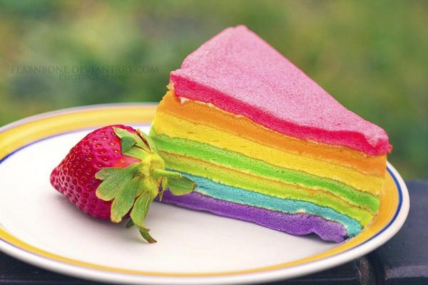 OMG_Foods's tweet photo. Rainbow Layer Cake http://t.co/u5QIxmYpV5