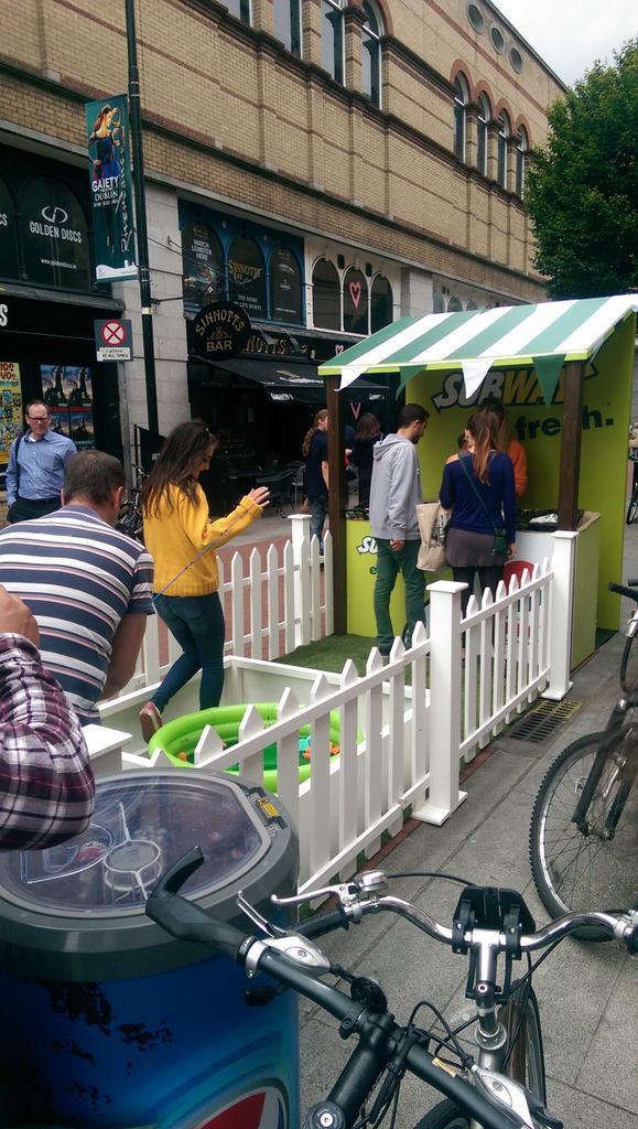 Nice piece of marketing by Subway Ireland today on south king street. Fish for your lunch.