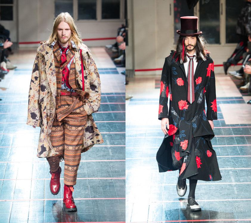 Fashion Press ヨウジヤマモト 14 15年秋冬メンズコレクション 和の花と蛇と骸骨 Http T Co Tw1trtdehw Http T Co Pfpswrdr8g Twitter