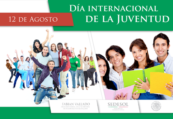 fabian_vallado's tweet photo. En el Día Internacional de la Juventud hagamos una alianza de transformación mutua entre sociedad y gobierno. http://t.co/t3CAPwY89d