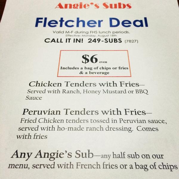 Angie's Subs tweet media