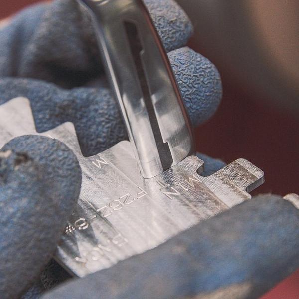 TaylorMadeGolf's tweet image. Shape gauges are essential to ensure each #TourPreferred iron has the perfect leading edge radius.