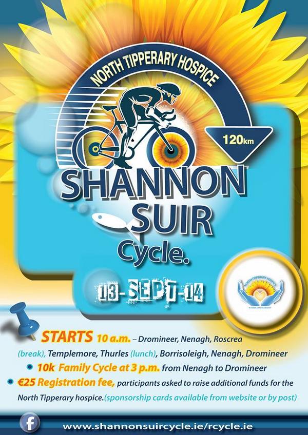 One month to go to the #shannonsuircycle! Please Register early at shannonsuircycle.ie