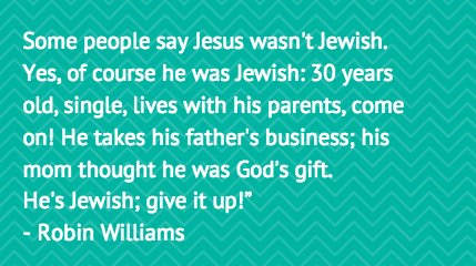 repairtheworld's tweet photo. A little #JewishHumor from the late, great #RobinWilliams. http://t.co/0OggBWR12g