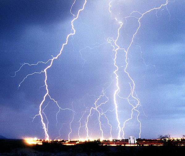 Lightning has been known to cause power outages.  Don't be powerless - get a generator.
bepressurewasher.com/c-8-generators…