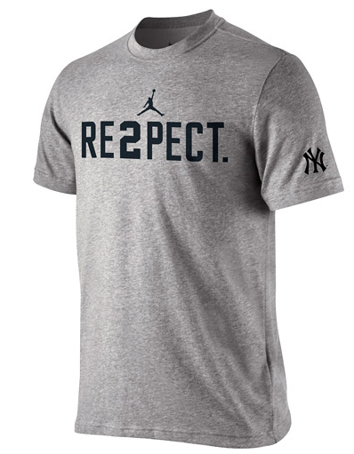 Yankees's tweet photo. Show your #RE2PECT to Derek Jeter and purchase one of these awesome T-shirts: http://t.co/jEslTLmvpm http://t.co/CCcuwCrhDU