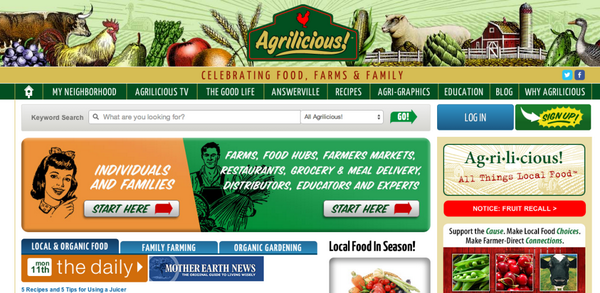 geekwire's tweet photo. Meet Agrilicious, your local food matchmaker: http://t.co/9qGpPxFkd8 http://t.co/wgvJcGt6sa