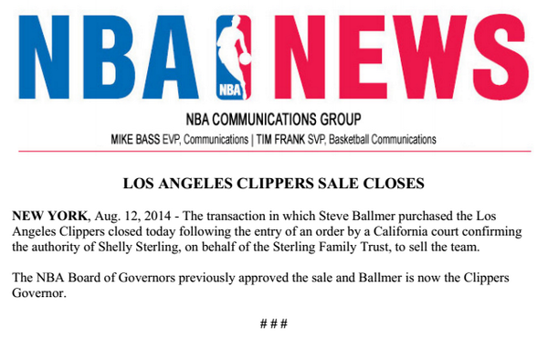 briantron_'s tweet photo. Time to pop bottles! #WelcomeSteveBallmer http://t.co/94sjS0IGvw