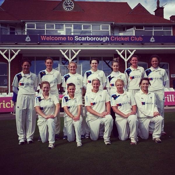 Huge win for the girls today as they posted 230 against Lancashire and bowled them all out for 40! #OneRose #ItsWhite