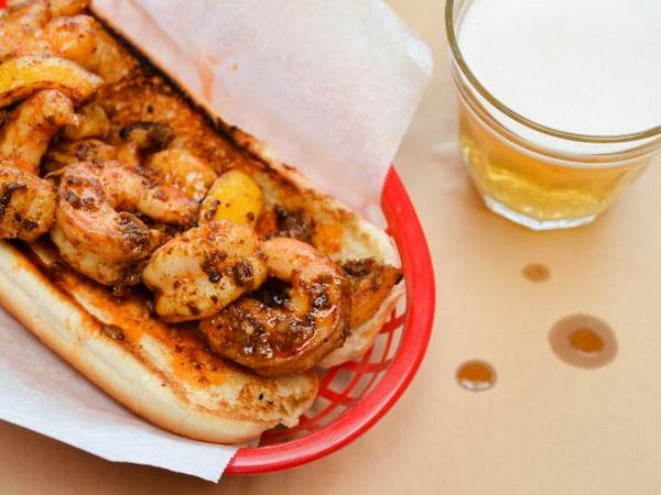 FoodNetwork's tweet photo. BBQ Shrimp Po' Boys from @VirginiaWillis pair perfectly with a cold brew: http://t.co/XFz1pKyDVT. http://t.co/NiRFAnVzt2