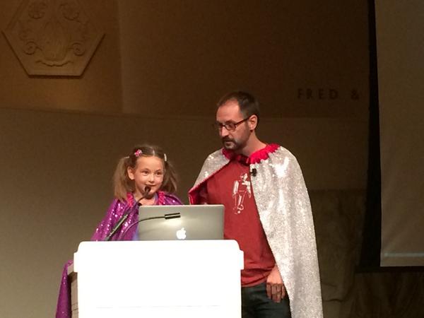the_thagomizer's tweet photo. Pigtails, pink, and programming at #CascadiaRuby http://t.co/ttuQivg3rg