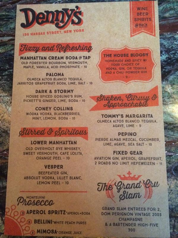 Denny's opening soon w/cocktails. All about that Grand Cru Slam! @tedwardwinesnyc