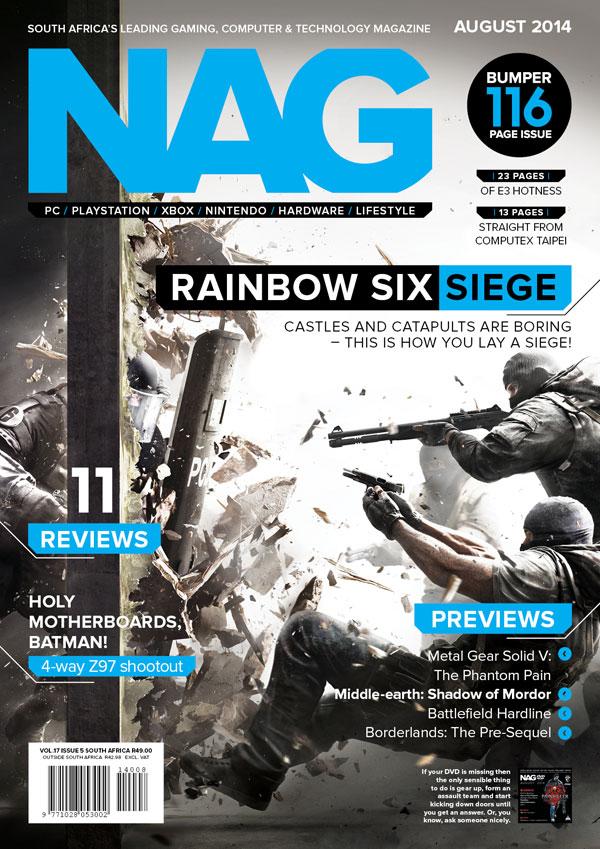 Rainbow6Game's tweet photo. We made the cover of @nagcoza! Head to their website for a brand new screenshot http://t.co/ruu5c6HzVG #Rainbow6 http://t.co/GR3uN8M86l