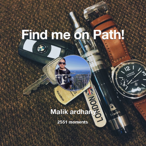 malik_ard's tweet photo. I've shared 2,551 memories with my friends on #Path - see them now at http://t.co/NsjlvhlKGP! #thepersonalnetwork http://t.co/2bsVLtnmQP