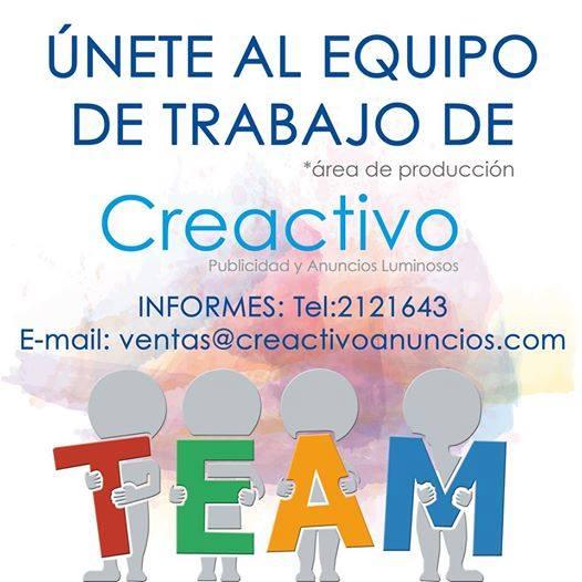 Creactivo2's tweet photo. Se realizarán entrevistas para vacante del Área de producción en horario de 11:00 am a 16:00 pm en 2 norte # 630 http://t.co/hQONKq2vkg