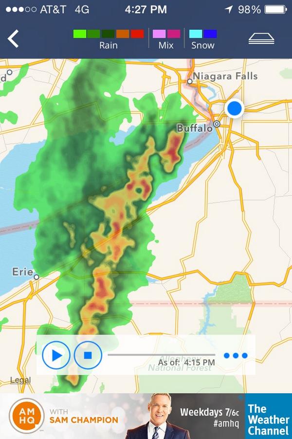 HeatherDavisFM's tweet image. Dear Mother Nature, My flight takes off at 7:05. Please clear this out beforehand! #Buffalo #flyingproblems