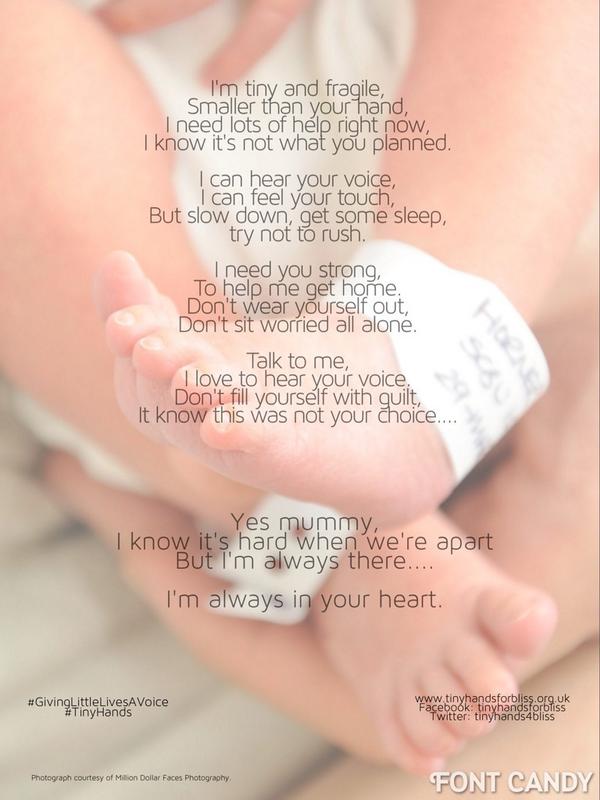 #Preemie #Poem #AlwaysInYourHeart <a href="/Blisscharity/">Bliss Baby Charity</a> <a href="/PreciousPreemie/">Precious Preemie</a> <a href="/premieparentday/">Preemie Parent Day</a> #GivingLittleLivesAVoice #TinyHands
