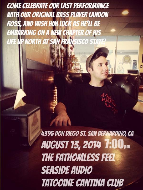 FathomlessFeel's tweet image. Landon is leaving for college come celebrate and wish him luck on this new chapter in his life!!!