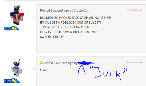 Colin Rblx On Twitter Troll Comment 1 Roblox Happyrocketwheel More To Come Troll Forums Lmao Http T Co Gt7q8tzsem - can i get a number 2 trolling roblox