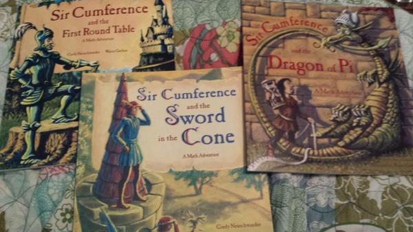 MissHeuvelman's tweet image. Wonderful books that are both entertaining AND informative! #ReadingInMath #SirCumference