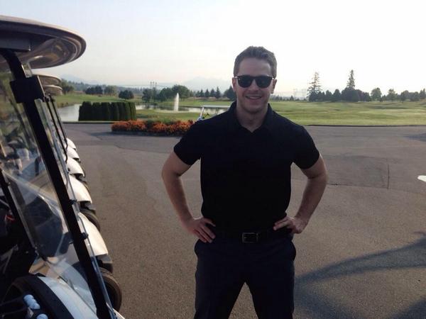 arcaceapparel's tweet photo. Big thanks to @joshdallas who sent in this pic wearing his Arcace ghost polo. He wears it well. #jealous http://t.co/QMoLpHkwrx