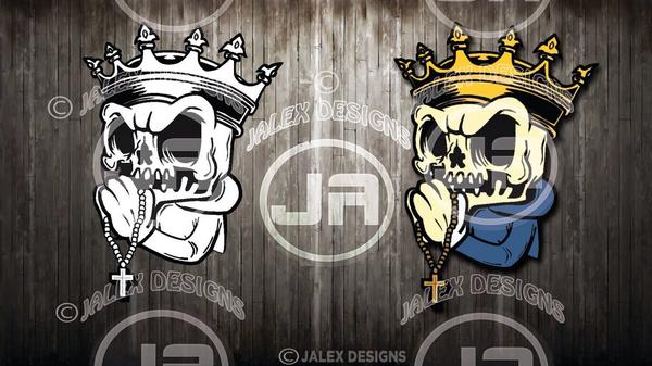 DesignsJAlex's tweet image. New logo FOR SALE!!! &amp;lt;&amp;lt;Praying Skull&amp;gt;&amp;gt; PM me if interested!