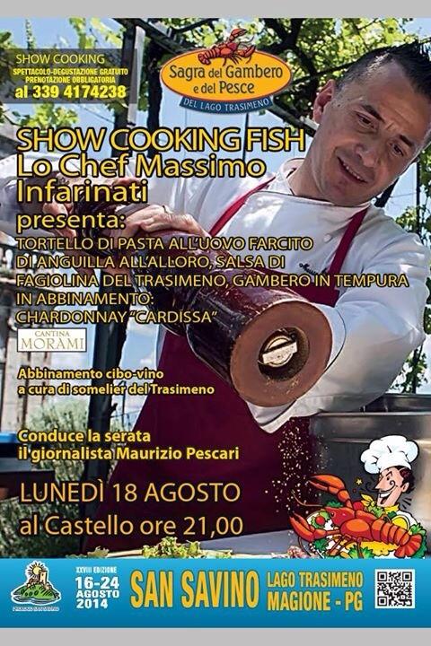 castelrigoneweb's tweet photo. RT @siggio76: #trasimenofood showcooking a S.Savino il 18.08 h21 con lo chef #massimoinfarinati #altrasimeno http://t.co/7bjULYP06O