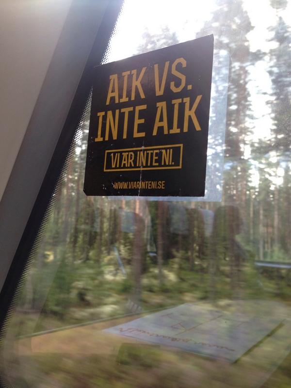 laadanma's tweet image. Mot Stockholm! KROSSA APORNA IKVÄLL! #AIK #sparka #slå