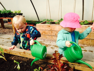 Our little monkeys helping to water the plants <a href="/StockleyFarmPk/">Stockley Farm Park</a> Perfect for those Summer Days out come rain or shine!