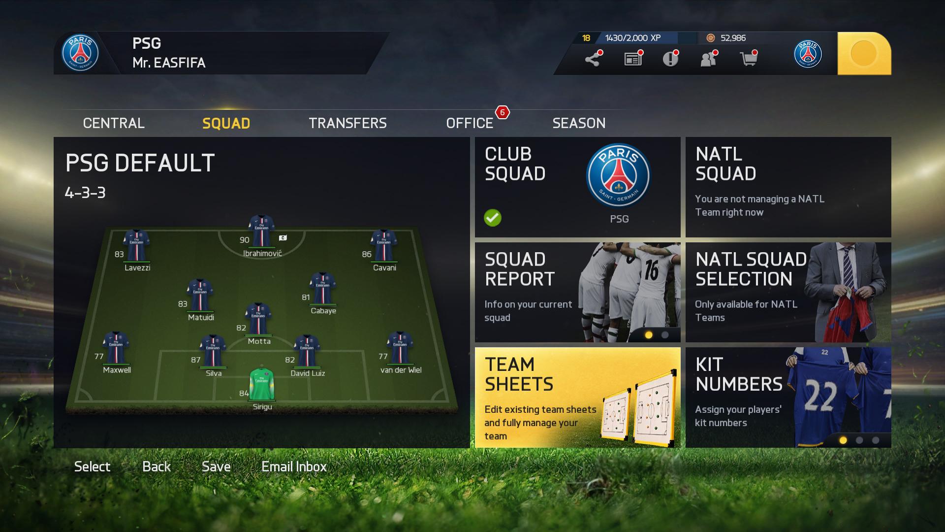 EA SPORTS FC on X: #FIFA15 Career Mode - new Team Management