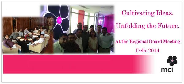 MCIIndiaLive's tweet image. MCI India, unfolding the future at the Regional Board Meeting, 2014 in Delhi #GrowingBeyondBorders  #Unfoldthefuture