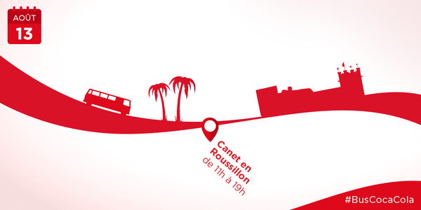 cocacolafr's tweet photo. Retrouvez le #BusCocaCola au #Canet-en-Roussillon jusqu'à 19h aujourd'hui! #PartagezUnCocaCola http://t.co/Mn1n492wcP