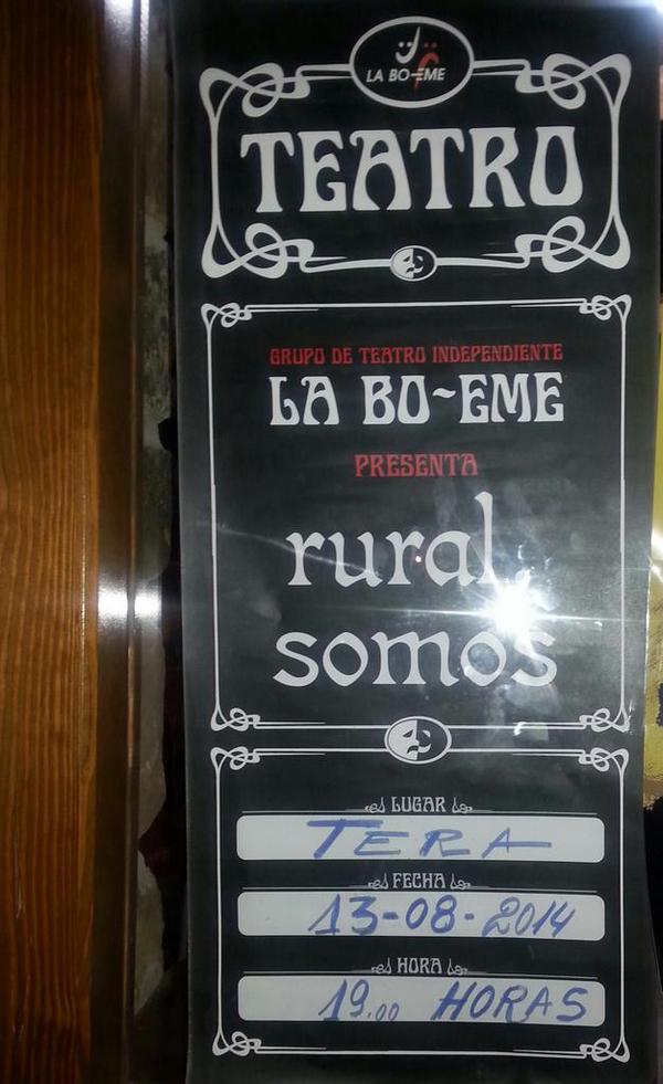 jaione78's tweet photo. Esta tarde la Bo-eme en Tera !!@QueHacerEnSoria @heraldosoria @SoriaToday @desdeSoria @diariodesoria @soriaocioapp http://t.co/59scdP0Vgk