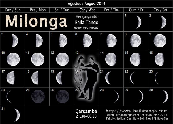BailaTango1993's tweet photo. Bu akşam: Çarşamba Milongası
Tonight: Wednesday Milonga

http://t.co/iGnhn4V4vf http://t.co/5xDpLuFbm0