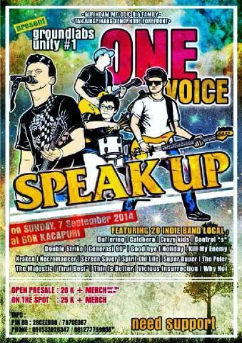 GMBF x TXF
Present : "Ground Labs Unity #1" (ONE VOICE) On sunday 07 september 2014
At GOR kacapuri. Tanjungpinang