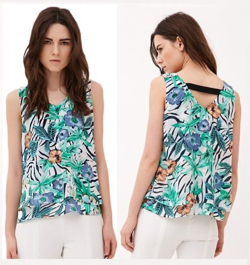 NOIVISHOP's tweet image. Stay with Elegant Floral Chiffon T-shirt.  Join noivi.com #fashiondress  #stunningstyle