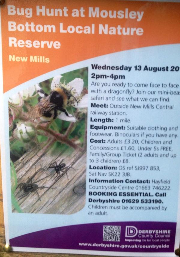 Children : Bug Hunt this afternoon 2pm - starting from New Mills Central train station

m.facebook.com/story.php?stor…