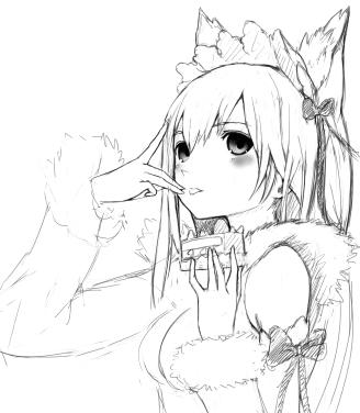 雑模写練習。やんわりしたやさしい感じを取り入れたいぃぃぃぃぃ～。 