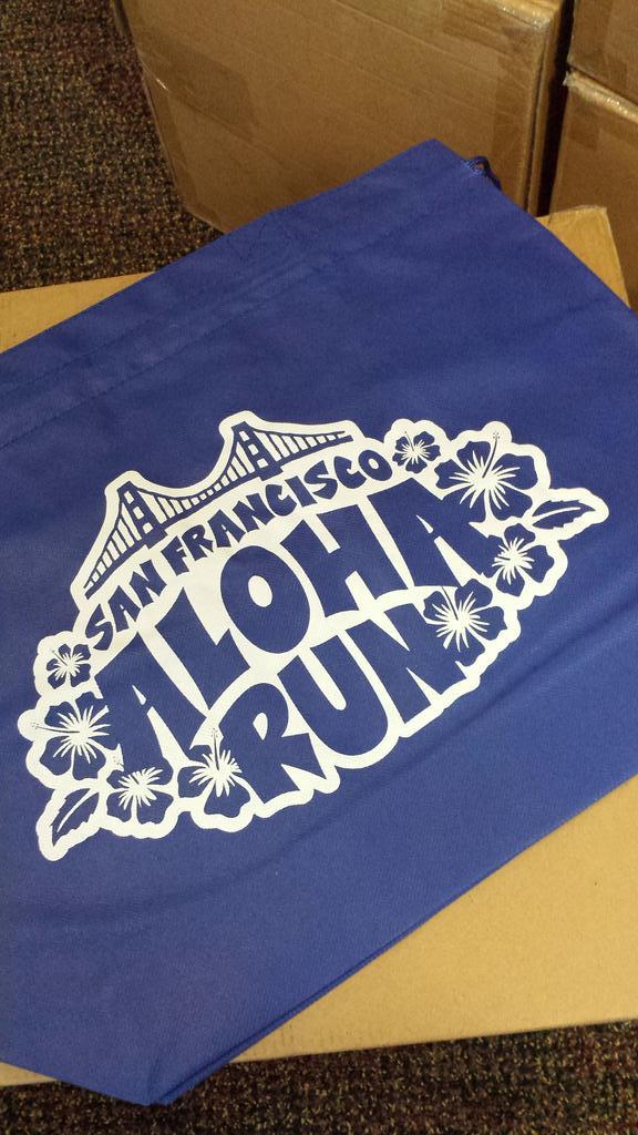 SFAlohaRun's tweet image. New swag bags came in! Make sure to registier at sfaloharun.org to receive this and more goodies! #SFALOHARUN