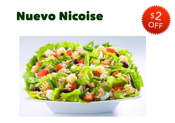 Get your healthy dose of omega-3 fatty acids, iron, antioxidants, and more with our delicious Nuevo Nicoise salad!