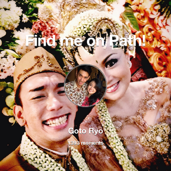 Ryogoto's tweet photo. I've shared 1,393 memories with my friends on #Path - see them now at http://t.co/c4YUTZzrxP! #thepersonalnetwork http://t.co/DCo2L33fsv