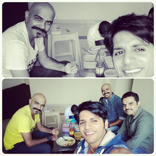 zahiramustafa's tweet photo. "@RealKVB: Sitting with the #monozygotes at their new office..Love the vibe @tweetfromRaghu #rajivlaxman #ravi http://t.co/vLiKrwEOD0"cheers