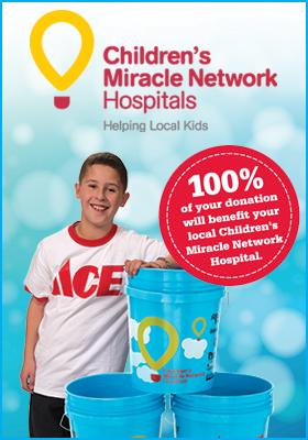 Ace is the place for the #MiracleBucket.   @CMNHospitals