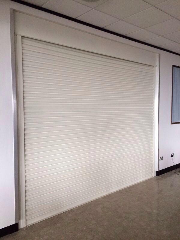 DoorMaintenance's tweet image. New #securityshutter installed in the Brighton Centre. Electric operation with full gloss powder coat finish
